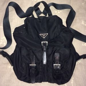 Black Prada Vela Small Backpack